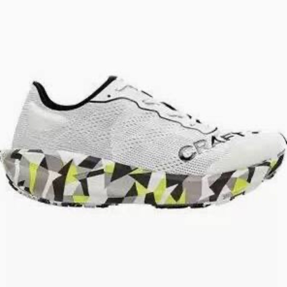 Craft Men's CTM Ultra Carbon 2 Carbon Plated Trail Shoe, SIZE 11.5, SILV/YEL/WHT - Picture 1 of 4